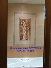 Укладка кафеля,  ремонт ванной комнаты в Челябинске